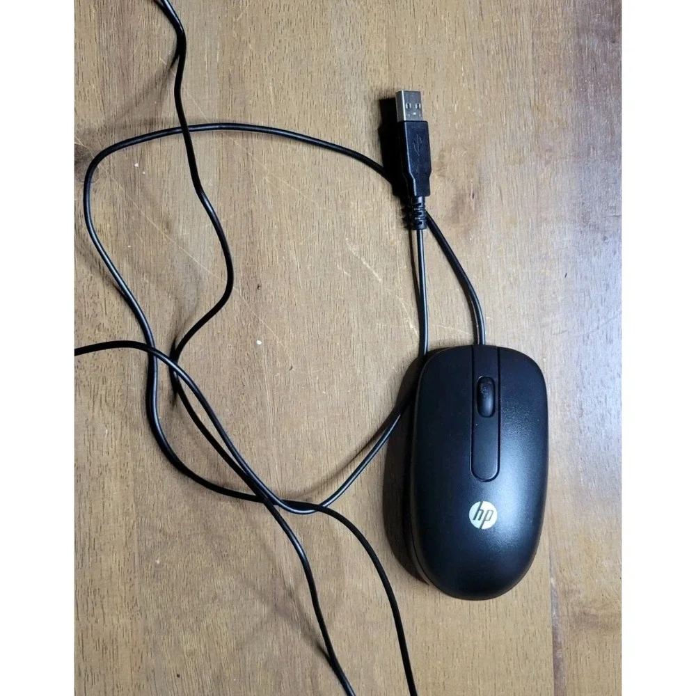 HP 672652-001 USB 2 Button Optical Mouse - Black